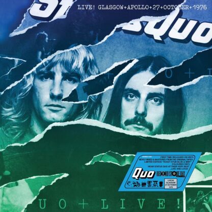 Status Quo - Live In Glasgow 27th October 1976 Night 1 [LTD 2xLP] (Ticket Stub Mint and Blue vinyl) (RSD25)